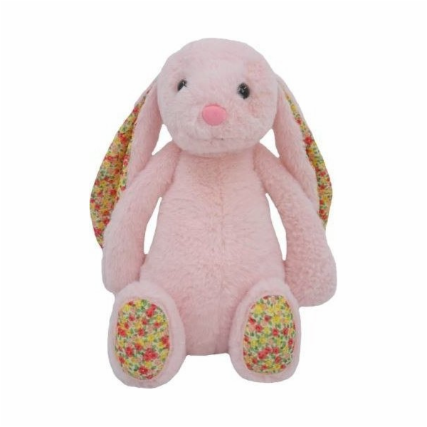 TULILO Růžový plyšový zajíček Michail 35 cm