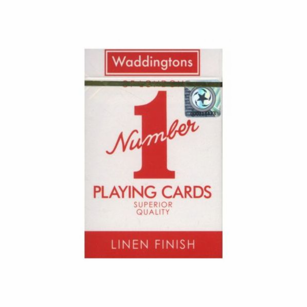 Winning Moves Waddingtons č. 1 červenomodré karty