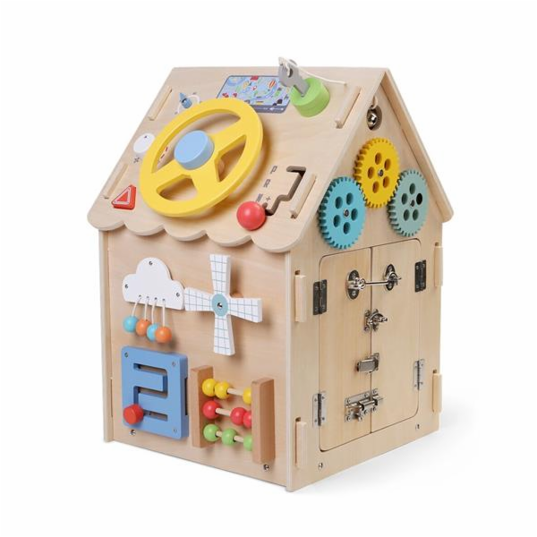 Hračka 2Kids Toys Activity board Domeček přírodní