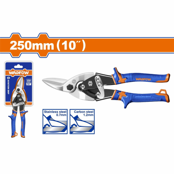 Wadfow Nůžky na plech levý střih 250 mm
