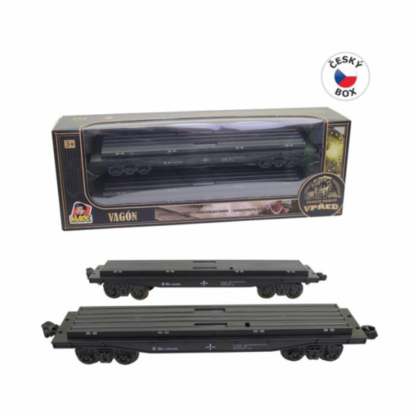 Hračka MaDe Vagón, plošinový, 25 cm 