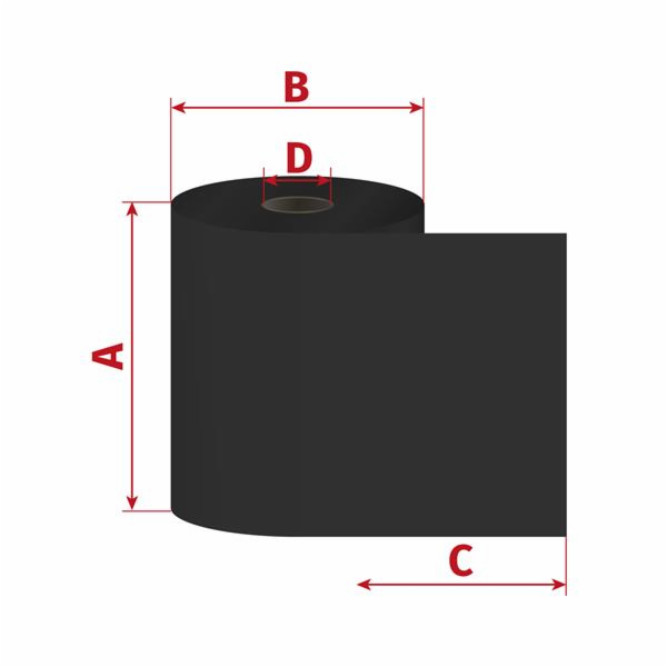 Páska 110mm x 300m TTR premium pryskyřice, D25/OUT