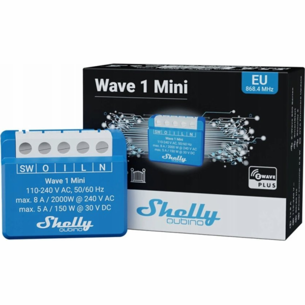 Shelly Qubino Wave 1 Mini Chytrý spínač Modrá