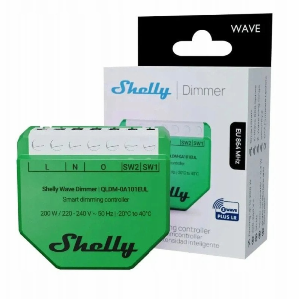 Shelly Wave Dimmer EU LR Inteligentní regulátor stmívání ...