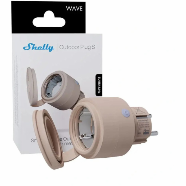 Shelly Wave Outdoor Plug S intelligent udendors stikkontakt