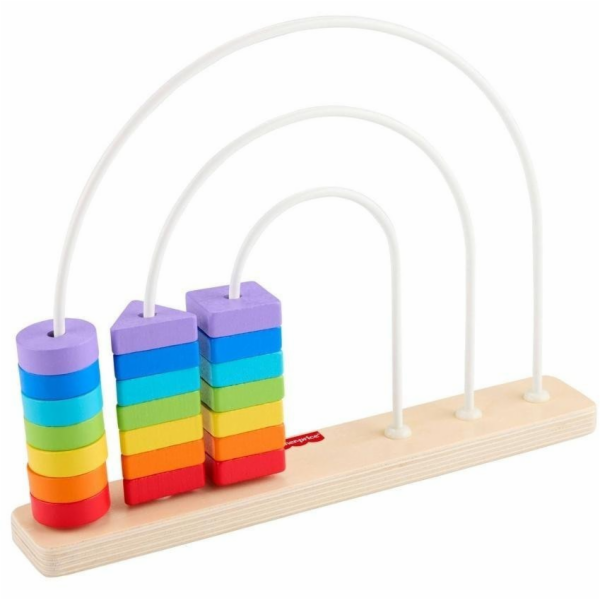 Duhové dřevěné posuvné korálky