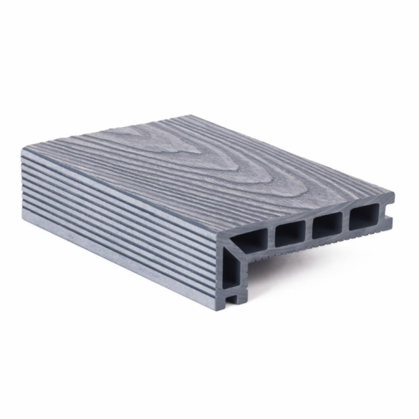 Terasové prkno G21 zakončovací, 2,5 x 14 x 400 cm, Silver...