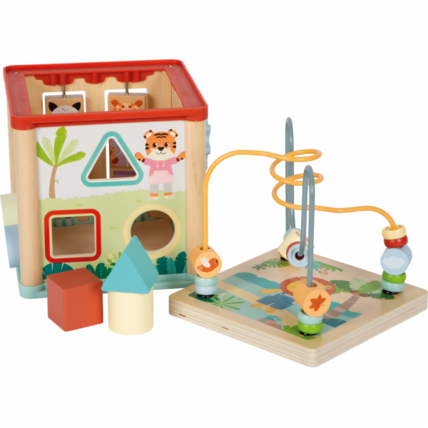 small foot Dřevěná motorická kostka Přátelé z džungle