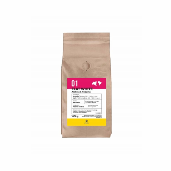 Pražená kávová zrna 8Grams Flat White Arabica, Robusta 1 kg