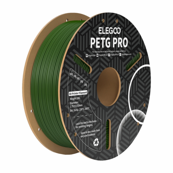 Filament ELEGOO PETG Pro (olivově zelený)