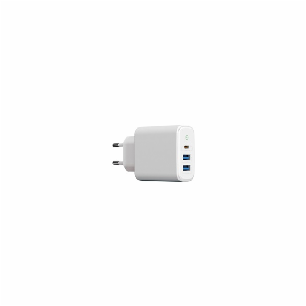 WG - Síťová nabíječka 3x USB, 1x USB-A QC 3.0 + 1x USB-A ...