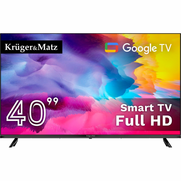 Kruger&Matz 40" TV FHD Google TV 5.0, DVB-T2/S2/T/C H.265...
