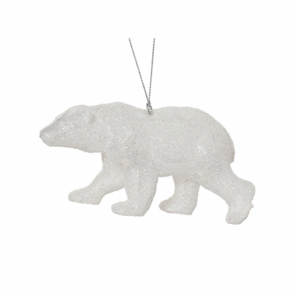 Vánoční hračka Medvěd, 13 cm, plast