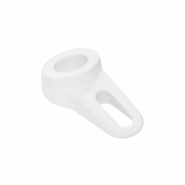 Zarážka dveří Haushalt, 3,8 cm x 6 cm, gumová, bílá