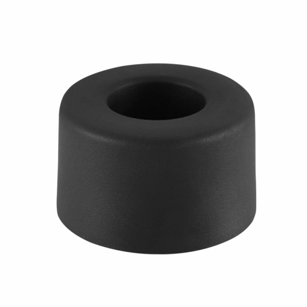 Zarážka dveří Haushalt, 2,5 cm, O 4 cm, gumová, černá
