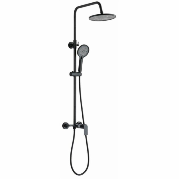 Sprchová sada s baterií Invena Rikia, černá