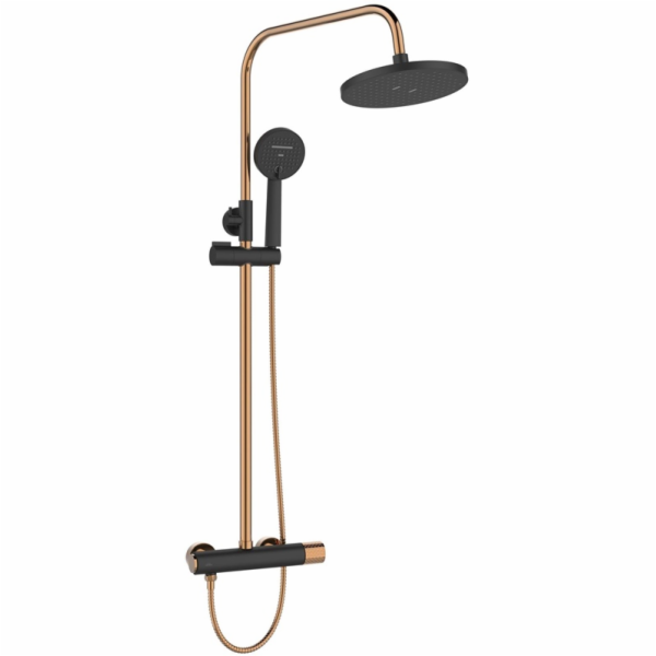 Sprchová sada s baterií Invena Starlight černo/zlatá