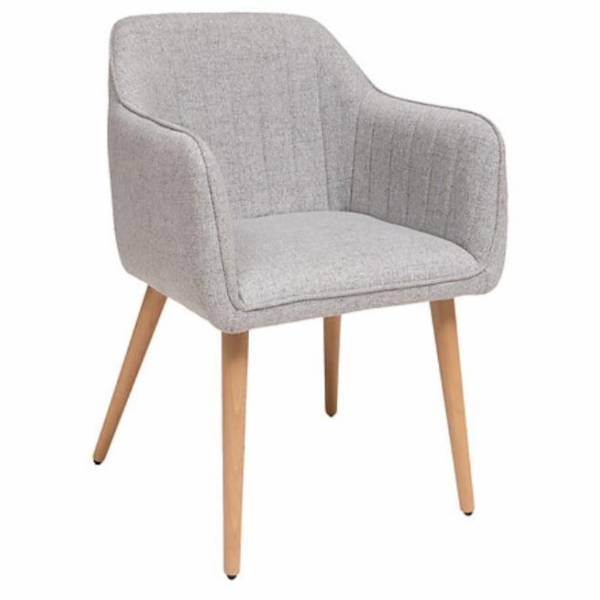 Křeslo Atmosphera, šedé, 60 cm x 57 cm x 83,5 cm