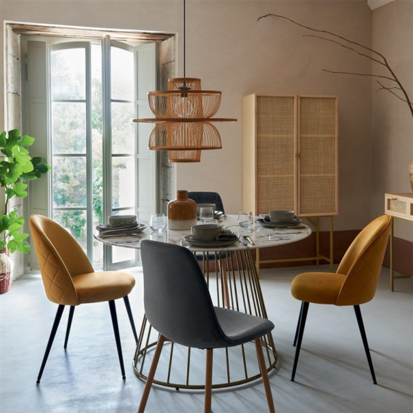 Jídelní židle Atmosphera Roka, šedohnědá, 51x44x85x5cm