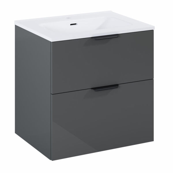 SKŘÍŇKA S UMYVADLEM EKOLINE 60 ANTRACIT