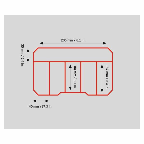 Kufřík na drobné předměty Qbrick 220 × 145 × 47 mm