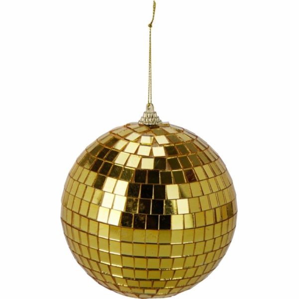 Vánoční hračka na stromeček, zlatá, 12 cm