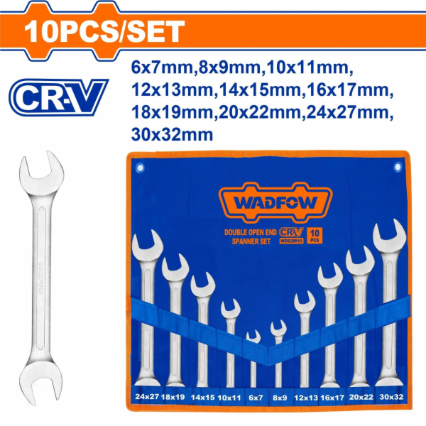 Wadfow Klíč oboustranný sada 10ks