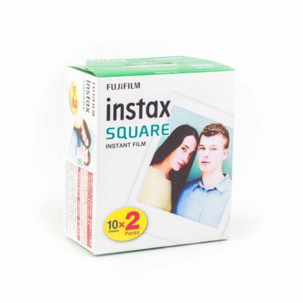 1x2 Fujifilm Instax Square Film white frame NEW