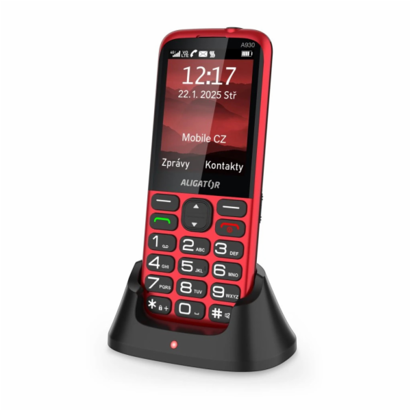 Aligator A930 GPS Senior Red