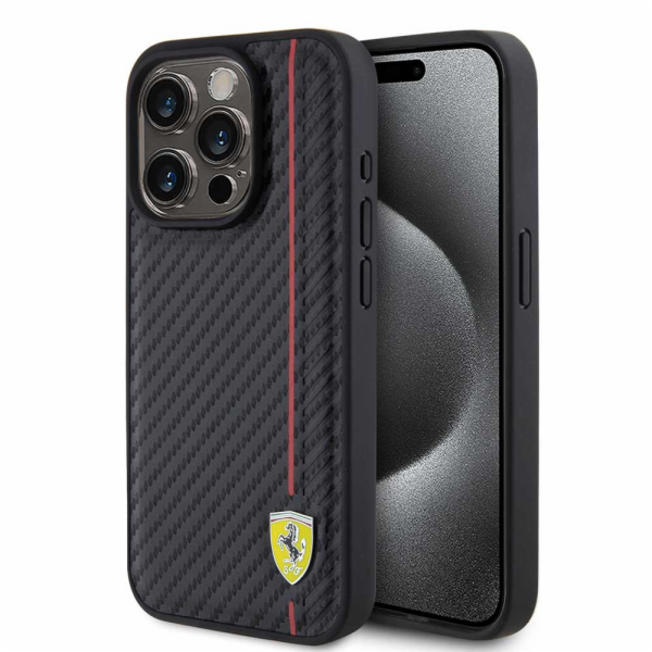 Ferrari PU Leather Carbon Red Line iPhon