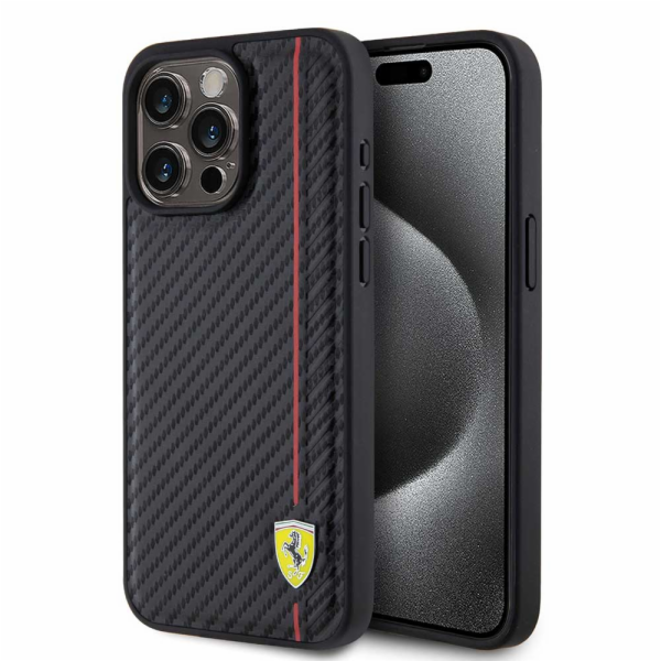 Ferrari PU Leather Carbon Red Line iPh. 
