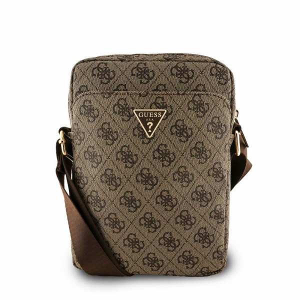 Guess PU 4G Triangle Logo Taška 8" Brown