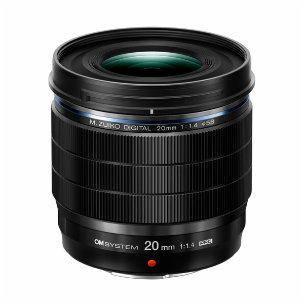 Olympus objektiv ES-M 20 mm f1.4 PRO bla
