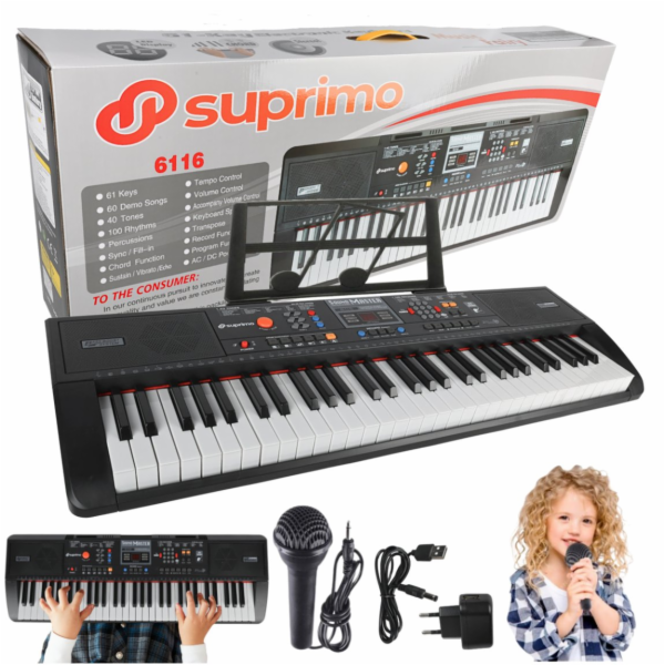 NoName Bateriový klíč pro vzdělávací klávesnici SUPRIMO 6116