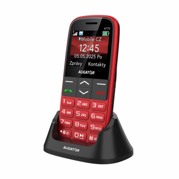 Aligator A770 Senior červený + stol.nab.