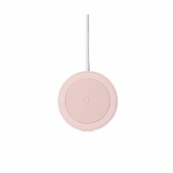 Decoded Magnetic Wireless Charging Puck 15W - Powder Pink