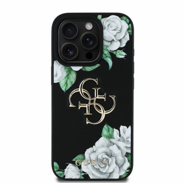 Guess&nbsp;PU&nbsp;Grained&nbsp;Roses&nbsp;4G&nbsp;Logo&nbsp;iPhone&nbsp;16