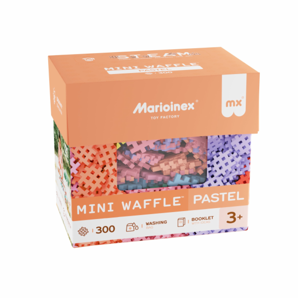 Marioinex Klocki Waffle Mini pastel 300el. 2+ Marioinex