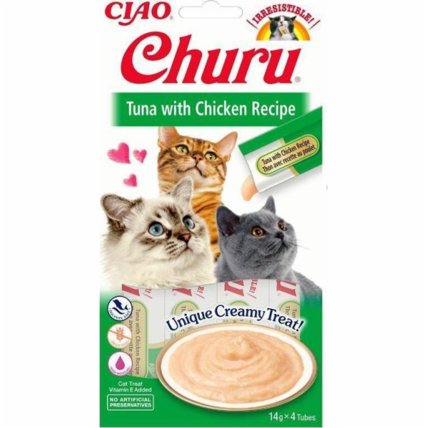 Churu Cat Purée Tuna with Chicken 4x14g