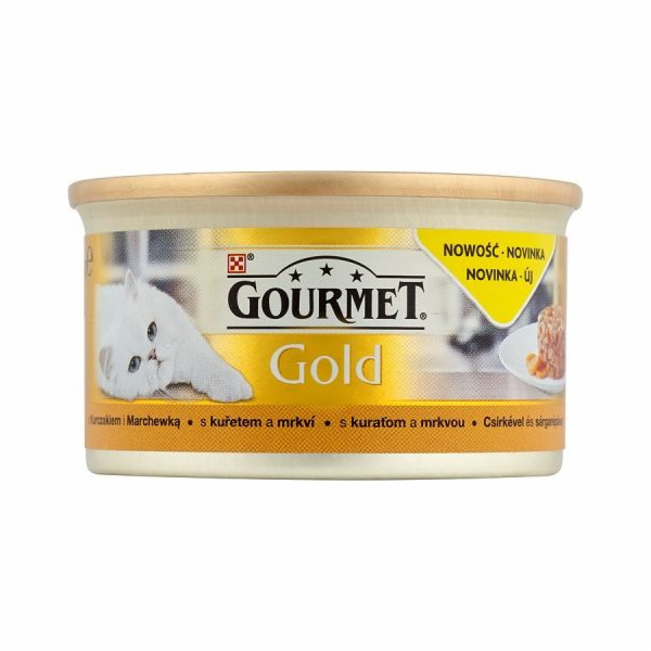GOURMET GOLD - Slaný dort s kuřecím masem a mrkví 85g
