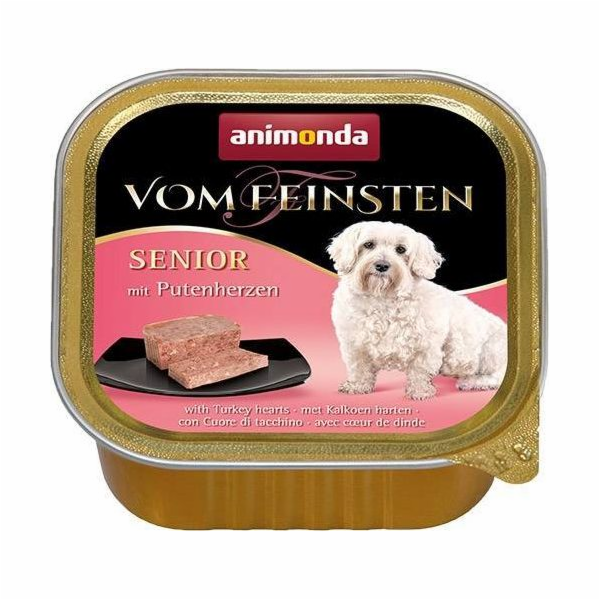 ANIMONDA vom Feinsten Senior Krůtí srdce - mokré krmivo p...