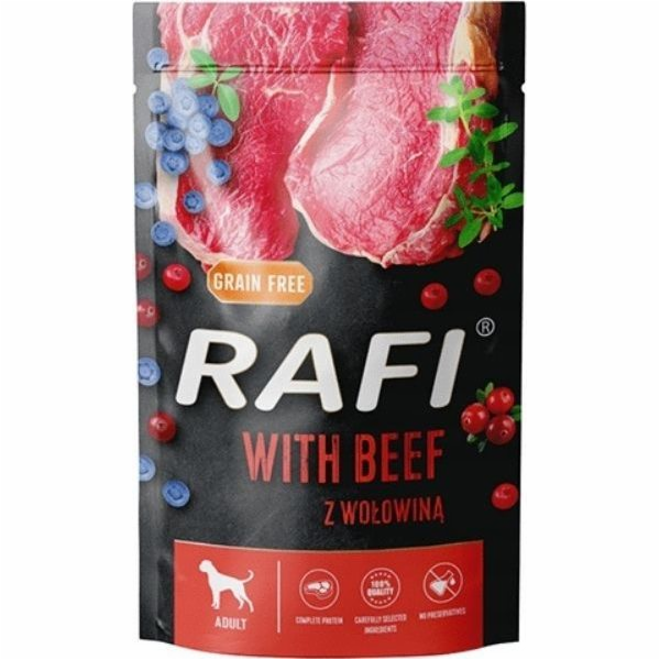 DOLINA NOTECI Rafi with beef - mokré krmivo pro psy - 500g