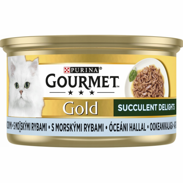 PURINA Gourmet Gold Succulent Delights Ocean fish - mokré...