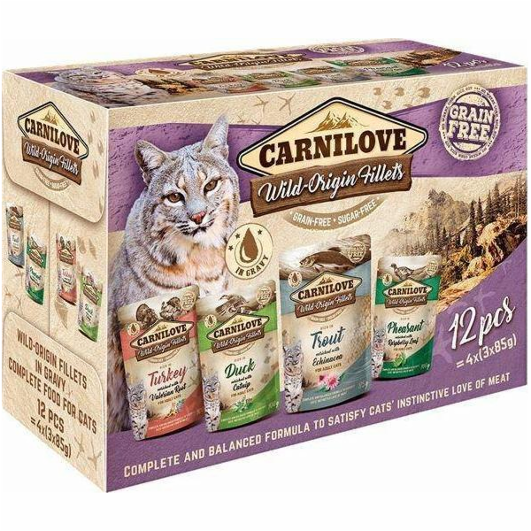 Carnilove cat pouch MULTIPACK (12x85g) kapsičky pro kočky