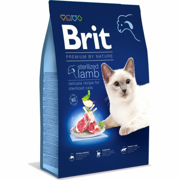 Brit Premium by Nature Cat. Sterilized Lamb, 1,5kg granul...