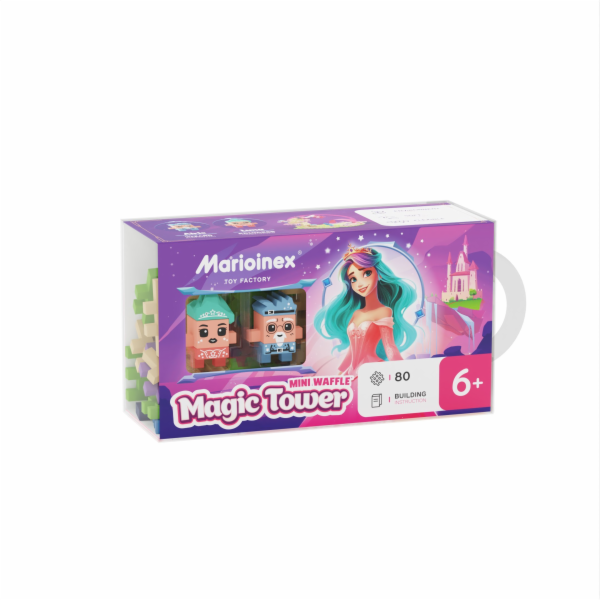 Marioinex Mini kostky Waffle - Princezna: Kouzelná věž