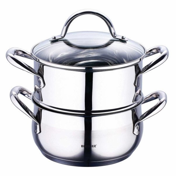 Hrnec napařovací nerez s poklicí 18 cm Gourmet BG-6521