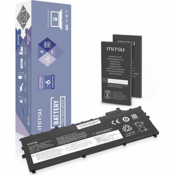 Mitsu Baterie 01AV430 pro Lenovo ThinkPad X1 Carbon 5 6 2...