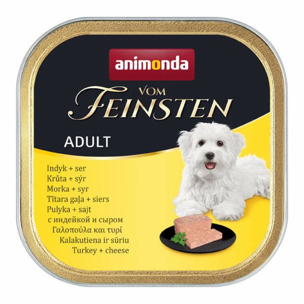 ANIMONDA Vom Feinsten Turkey with cheese - vlhké krmivo p...