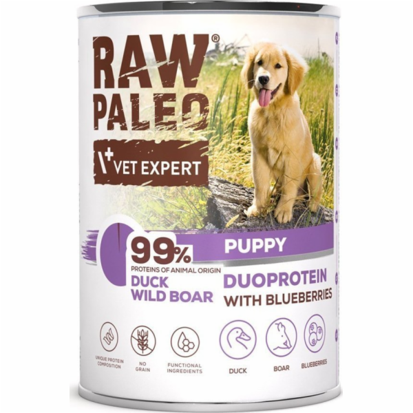 VETEXPERT Raw Paleo Duoprotein Duck & Boar Puppy - vlhké ...